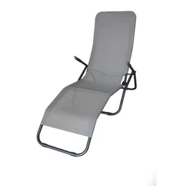 Trendline Sonnenliege 200 x 70 x 30 cm Taupe
