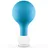 PULOX Schröpfglas aus Echtglas mit Saugball in Blau, 25mm - Medizinische Profi-Schröpfgläser