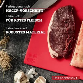 FMprofessional Schneidebrett-Set Kunststoff 1-tlg. 45 x 30 cm Rot
