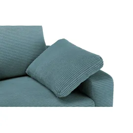 Gray & Jones Cord-Sofa Capa ¦ türkis/petrol ¦ Maße (cm): B: 276 H: 86 T: 200.0
