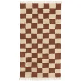 Ferm Living Teppich waschbar, Mara - Rust/Warm sand