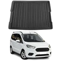 Omac Kofferraumwanne Laderaumwanne kompatibel mit Ford Tourneo Courier 2014-2024 Gummi TPE