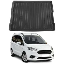 Omac Kofferraumwanne Laderaumwanne kompatibel mit Ford Tourneo Courier 2014-2024 Gummi TPE
