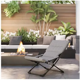 Outsunny Gartenstuhl 66 x 94 x 79 cm grau 1 St.