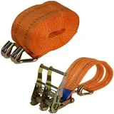 Baumarktplus Spanngurte 2x Profi Ratschen 6 m 2t 2000 kg