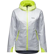 Gore Wear GOREWEAR R5 Damen GORE-TEX INFINIUMTM Isolierte Jacke, White/Neon yellow, 36