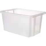 Curver 225404 Drehstapelbehälter ESSENTIALS Drehstapelbox 45L, transparent stapelbar Transparent 1
