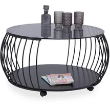 M2 Kollektion Couchtisch Shanghai 2 Grau 80 x 46 x 80 cm