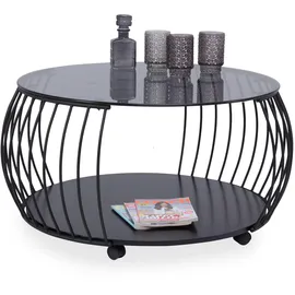 M2 Kollektion Couchtisch Shanghai 2 Grau 80 x 46 x 80 cm
