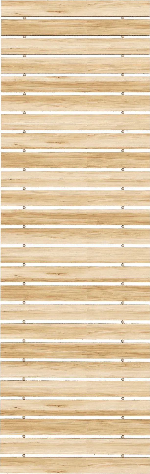 Outsunny Ausrollbarer Holzweg aus Holzlatten - Massives Pinienholz 120 x 38 cm - Für Rasen, Terrasse, Strandspaziergänge   Aosom