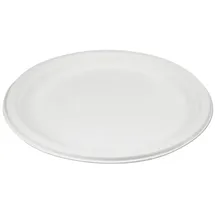 Wisefood Einwegteller Bagasse 26 cm weiß 400er Set