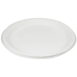 Wisefood Einwegteller Bagasse 26 cm weiß 400er Set