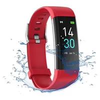 Fitness Tracker mit Pulsmesser Blutdruck SpO2 Fitnessuhr Wasserdicht,16 Sportmodi Schrittzähler Kalorienzähler Pulsuhr Aktivitätstracker Android... - Rot