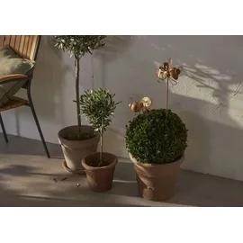 star trading deutschland gmbh LED Solar-Dekoleuchten Oxida Bienen Dämmerungssensor 2er Set rost 51cm