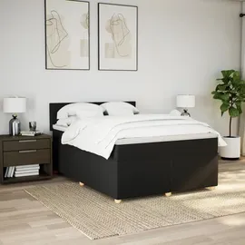 vidaXL Boxspringbett 160 x 200 cm Schwarz