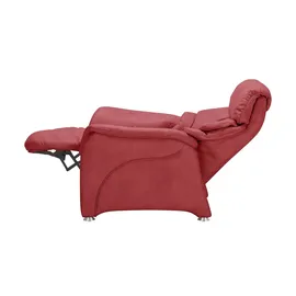 HIMOLLA Relaxsessel 4217 Leder 96 x 109 x 91 cm Rot mit Kopfteil
