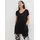 bonprix Longshirt A-Linie Passform, mit Eingrifftaschen, tiefer Rundhalsausschnitt schwarz XXXL (56/58)