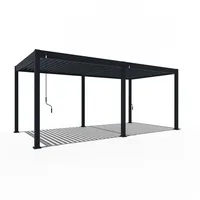 Weide Deluxe Pergola Voll Aluminium 3 x 6 m anthrazit