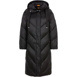 Outdoorjacke BOSS ORANGE "C_Pollylong", Damen, Gr. 46, schwarz (schwarz 001), Web, Obermaterial: 100% Polyamid, unifarben, casual, Langarm, Jacken
