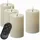 unique candles LED Kerzenset UNIQUE 12,5 cm beige