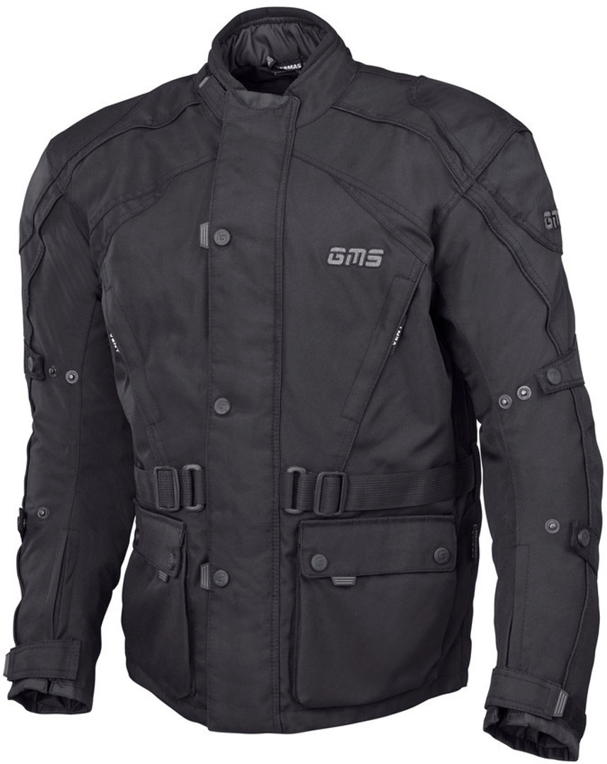 GMS Twister Motorrad Textiljacke, schwarz, Größe S für Männer