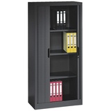 Californian Products CP Omnispace Rollladenschrank schwarzgrau 3 Fachböden 80,0 x 42,0 x 166,0 cm