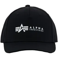Trucker Cap ALPHA INDUSTRIES "Alpha Industries Accessoires - Headwear Alpha Cap", Damen, Gr. onesize, schwarz, Obermaterial: 100% Baumwolle, Caps