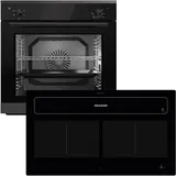 Oranier Backofen Set 5 Funktionen & KFL 2092 Flächen-Induktion 90 cm Dunstabzug