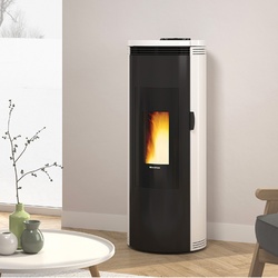 Extraflame Pelletofen Amika weiß | Belüftet | 8 kW *RLU*