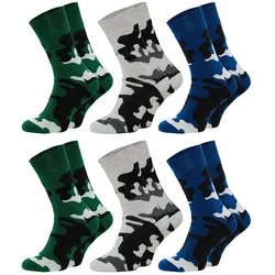Chili Lifestyle Thermosocken OUTDOOR 6 Paar Camouflage Winter