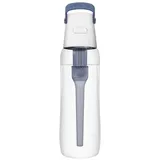 DAFI Solid Trinkflasche mit Filter und Strohhalm 0,7 L, Grau - Wasserflasche mit Wasserfilter, BPA-Frei, Sportflasche mit gefiltertes Wasser für Reisen - Filterflasche Outdoor + Aktivkohle Filter