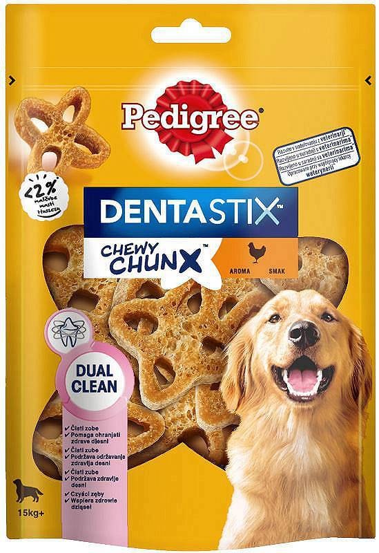 PEDIGREE Dentastix Chewy ChunX Maxi 68g - Zahnpflegemittel für erwachsene Hunde mittlerer und großer Rassen (Rabatt für Stammkunden 3%)