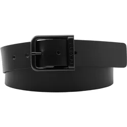 Ledergürtel LEVI'S "ALDERPOINT METAL GÜRTEL", Damen, Gr. 110, schwarz (regularschwarz), Rindsleder, unifarben, casual,modisch, Gürtel, ADLERPOINT METAL BELT