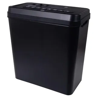 Office Products Aktenvernichter/für Papier CD/DVD / 10 Blätter Querschnitt/Behälter 14 l/Schwarz/Papierschredder für kleinen Büro und Heimgebrauch Hause