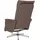 vidaXL Relaxsessel mit Fußteil Kunstleder 86,5 x 107,5 x 86,5 cm Braun drehbar