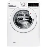 Hoover Waschmaschine H-WASH300 H3WS 485TE-S, 8 kg, 1400 U/min, automatische Waschmitteldosierung, Wi-Fi + Bluetooth, 16 Programme weiß