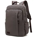 Mofut Rucksack, Canvas Rucksack Herren Business Tasche,Wasserdichter Rucksack - Grau