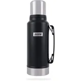 AARON Flask Thermoskanne, 24h heiß & kalt, für Reise, Sport & Alltag - Schwarz