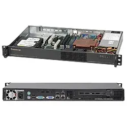 Supermicro SC510 203B - Rack-Montage 1U - micro ATX 200 Watt