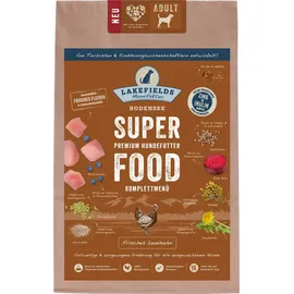 Lakefields Trockenfutter Hund SUPERFOOD Premium LANDHUHN für ausgewachsene Hunde, 2.5 kg