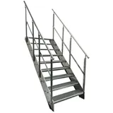 Kaminbau Mierzwa Premium Stahl Treppe 120 cm x 171 cm Verzinkt