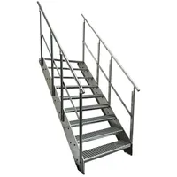 Kaminbau Mierzwa Premium Stahl Treppe 120 cm x 171 cm Verzinkt