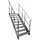 Kaminbau Mierzwa Premium Stahl Treppe 120 cm x 171 cm Verzinkt