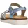remonte Riemchensandale Damen Blau/Silber 38