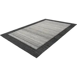 Teppich CALO-DELUXE "Roxy 450" Gr. 6, grau, B:200cm H:6mm L:290cm, Baumwolle, Kunstfaser, Wolle, Teppiche, Flachgewebe, Wohnzimmer