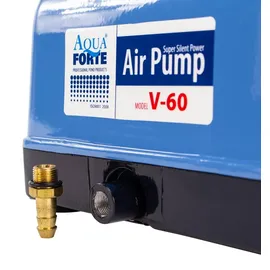 AquaForte Teichbelüfter V-60 Luftpumpe, Aluminiumgehäuse,