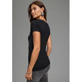 MELROSE T-Shirt in schwarz | Gr.: 40