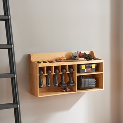 Werkzeug-Organizer Gjemnes 86x25x45 cm Bambus