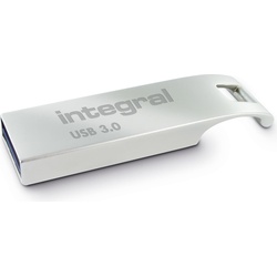 Integral USB Flash Drive 3.0, 16GB sb (16 GB, USB A), USB Stick, Silber