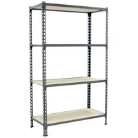 Simonrack Schwerlastregal, Lagerregal, 150x100x40 cm, Traglast pro Boden: 150 kg, 4 Stk., Stecken, Grau)